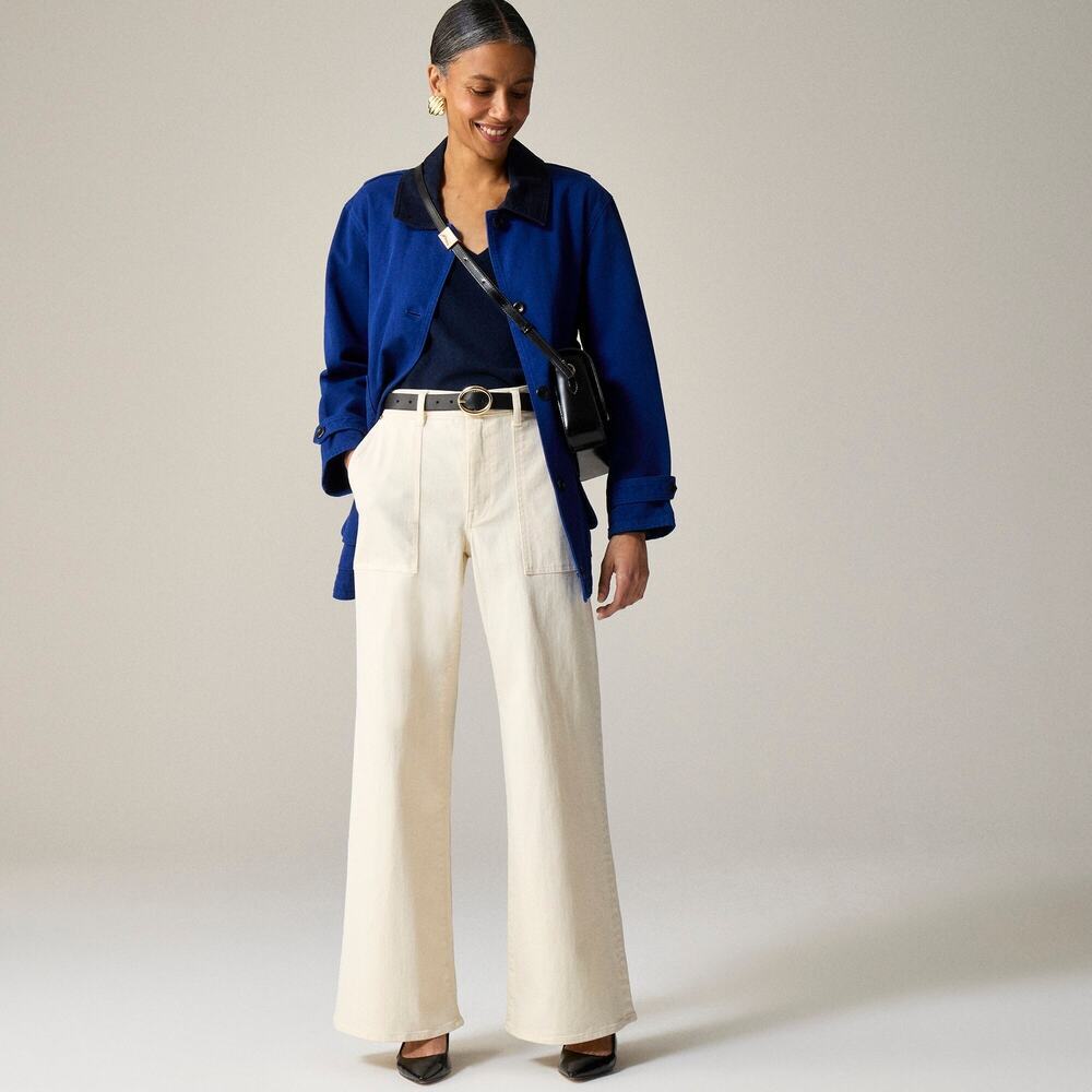 J. Crew Camp-pocket wide-leg jean - Size 29